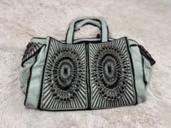 BUBA ミントグリーン 刺繍トートバッグ - メルカリ