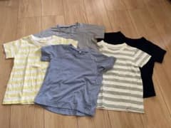 お値下げ　無印良品Tシャツ　100サイズ　5枚セットのサムネイル