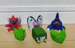 【匿名配送】ポケモンキッズ指人形　虫タイプ6つセットのサムネイル