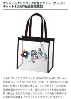 WBC ワールドベースボールクラシック オリジナルクリアバッグ3/10