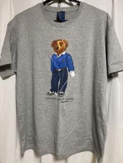 【新品未使用】Ｌポロラルフローレン ポロベア Tシャツ ゴルフ グレーのサムネイル