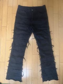 drip系フレアデニム パンツ　guapi 風のサムネイル