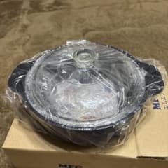 MFGクッキングミニポット鍋　20㎝　ガラス蓋付き 新品未使用品　箱付き MFGクッキングミニポット鍋 20㎝ ガラス蓋付き 新品未使用品 箱付き
