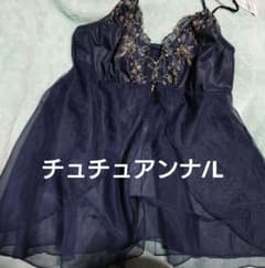 Thumbnail of チュチュアンナ 刺繍入りネイビーキャミソール Lサイズ