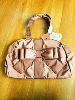 青木美沙子さんコラボ商品　m Petit パープルトートバッグ リボン付きのサムネイル