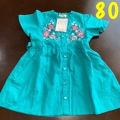 ブランシェス刺繍ワンピ80のサムネイル
