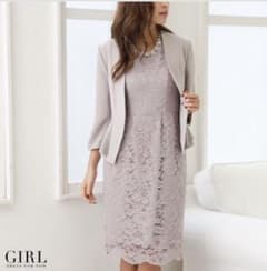 GIRL ノーカラージャケットワンピーススーツのサムネイル