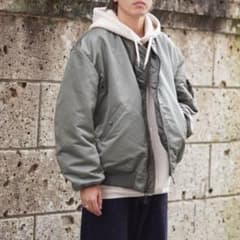 leno MA-1 サイズ２オリーブ ✨美品✨ leno MA-1 サイズ2オリーブ ビックサイズ - メルカリ