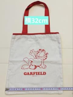 GARFIELD ガーフィールド　トートバッグ 白 赤のサムネイル