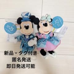 ディズニーシー スパークリング ジュビリー ぬいぐるみバッジ ミニー　ミッキーのサムネイル