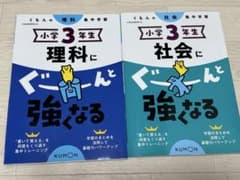 新品未使用　小学3年生 ぐーんと強くなる　理科社会2冊セットのサムネイル