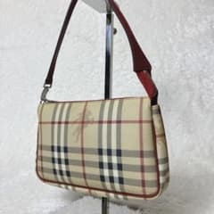 BURBERRY アクセサリーポーチ ノバチェック シャドーホース PVC - メルカリ