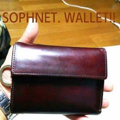 再値下げ!!SOPHNET. CORDOVAN LETHER WALLETのサムネイル