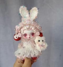 63番」 ポップマート スカルパンダ ぬいぐるみ 着せ替え服 猫抱き