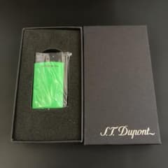 S.T. Dupont ミニジェット ライター フルオ グリーン 010872 - メルカリ