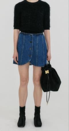 67 新ZENNABelted Mini Denim Skirt - Blue