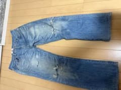 Levi's 501 デニムパンツ ライトブルー ダメージ加工