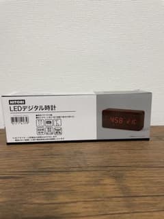 NITORI LEDデジタル時計 本体 木目調のサムネイル