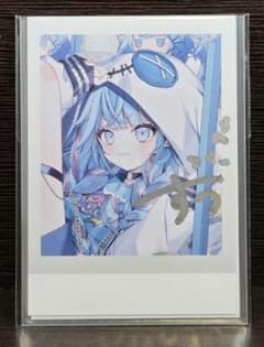 水宮枢 誕生日記念 2025 直筆サイン入りチェキ風ブロマイドカード