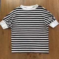 ホームスパン homspun ボーダー半袖プルオーバーのサムネイル