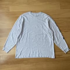 Carhartt 古着 ロングスリーブTシャツ スリーブロゴ グレーのサムネイル