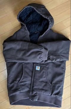 Carhartt ダークブラウン フード付きジャケットのサムネイル