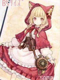 ゆ*ゆ様 一点物　赤ずきんの女の子　オリジナルイラスト　水彩画　アナログ　原画 ゆ*ゆ様 一点物 赤ずきんの女の子 オリジナルイラスト 水彩画 アナログ