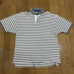 TOMMY HILFIGER ポロシャツ ボーダー グリーンのサムネイル