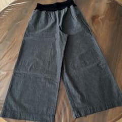 BEARDSLEY ビアズリー 綿ワッシャーウエストリブパンツ グレー サイズ0