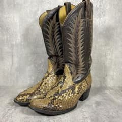 美品】TONY LAMA ウエスタンブーツ パイソン 26 蛇革 カウボーイ 