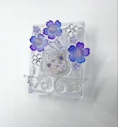 デコ小物ケース☾·̩͙⋆猫シェイカー オイルなし ケース外寸約71×52×21mm