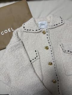 COEL ステッチブークレーニットジャケット カーディガン - メルカリ