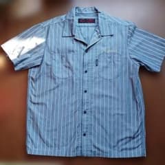 そ*ー様 Schott ストライプ 半袖ワークシャツ X-LARGE - メルカリ
