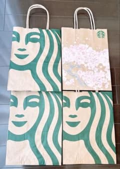 スターバックス ショップ袋 4枚セットのサムネイル