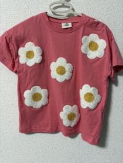MY LITTLE WONDER 花柄アップリケ Tシャツのサムネイル