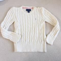 ☆Polo Ralph Lauren ケーブルニットセーター 4/4Tのサムネイル