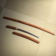 Js5 赤樫 木刀 模造刀 2本セット 脇差　白鞘 昭和レトロ Js5 赤樫 木刀 模造刀 2本セット 脇差 白鞘 昭和レトロ - メルカリ