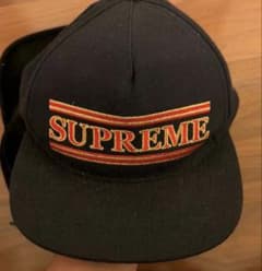 Supreme キャップ ブラック - メルカリ