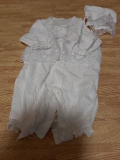 【そら様専用】新生児　ベビードレス　帽子のサムネイル