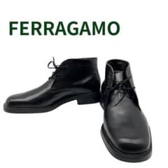 Salvatore Ferragamo フェラガモ チャッカブーツ レザーブーツ - メルカリ