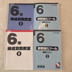 日能研 6年　2025テキストセット1年 全部 日能研2025年度 6年生 練成算数教室 テキスト解答 - メルカリ