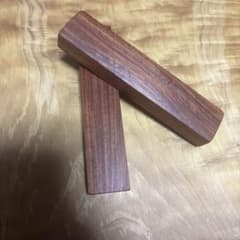 ④レーザー彫刻でネームをサービス！ 花梨　音木 拍子木 節折　彫刻無でも大丈夫！のサムネイル