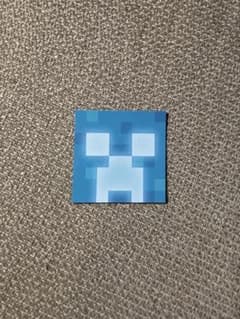 TGS2026 マインクラフト 青クリーパー ステッカー シールのサムネイル