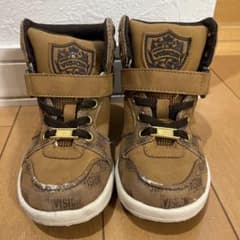 VISION キッズ ハイカットスニーカー ブラウン 17cmのサムネイル