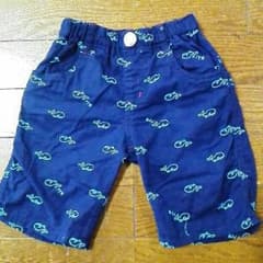 美品！くじら刺繍 ハーフパンツ 110センチ mou jon jonのサムネイル