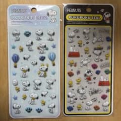 PEANUTS PUKUPUKU SEAL スヌーピー シール 2シートセットのサムネイル