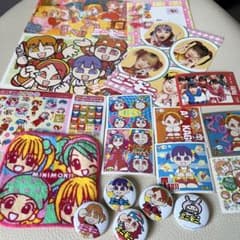 平成レトロ ミニモニ シール ポストカード バッジ ミニタオル セット