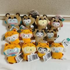 サンリオキャラクターズ どうぶつ着ぐるみマスコット たぬき編 きつね