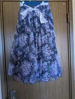axes femme雪桜柄スカートのサムネイル