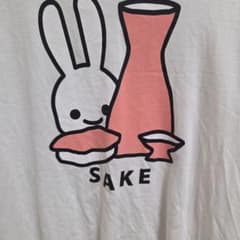CUNE SAKE うさぎ Tシャツ ホワイト Mサイズのサムネイル